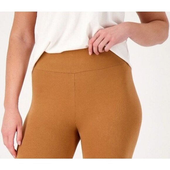 LOGO Lavers by Lor: Goldstein Tall Pull-On Ankle Leggires Salted Caramel Tall 2X - Picture 2 of 2